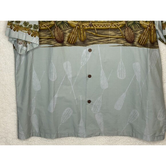 Bishop Street Apparel Hawaiian Shirt Mens Size 2XL Floral Made in Hawaii Cotton - Picture 3 of 9